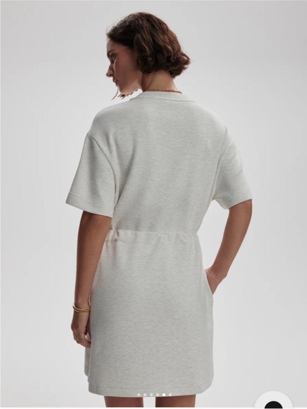 Varley DoubleSoft Maple Dress Ivory Marl Small - Picture 3 of 15